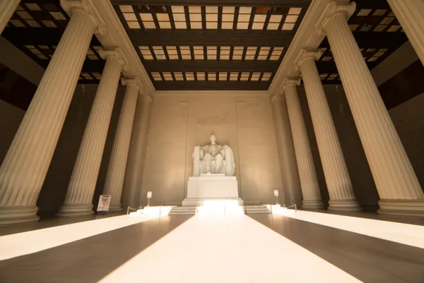 Interior of the Lincoln Memorial