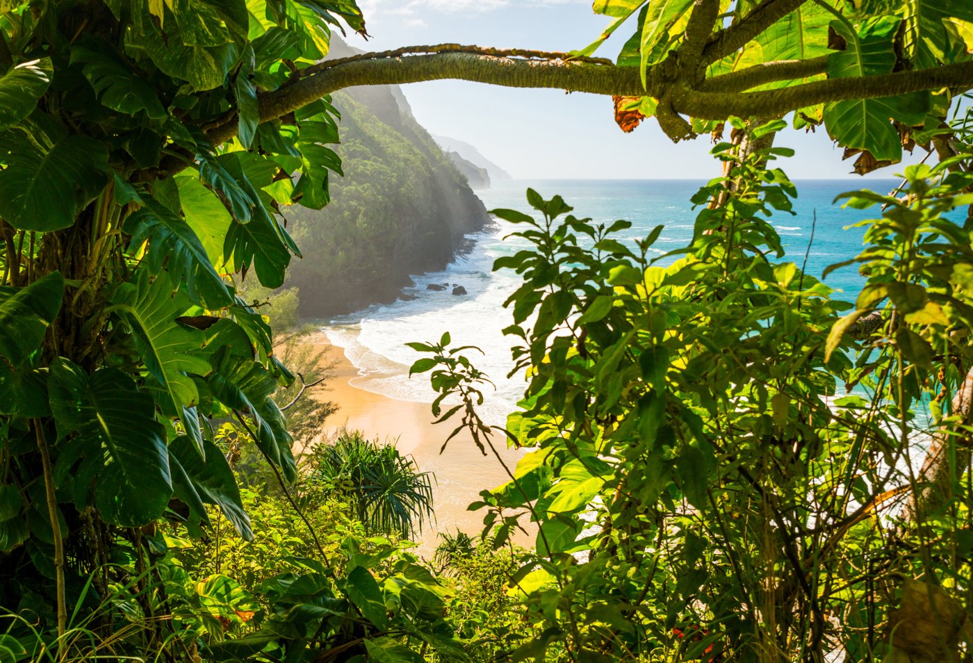 Hanakapai'ai Beach on the Kalalau Trail