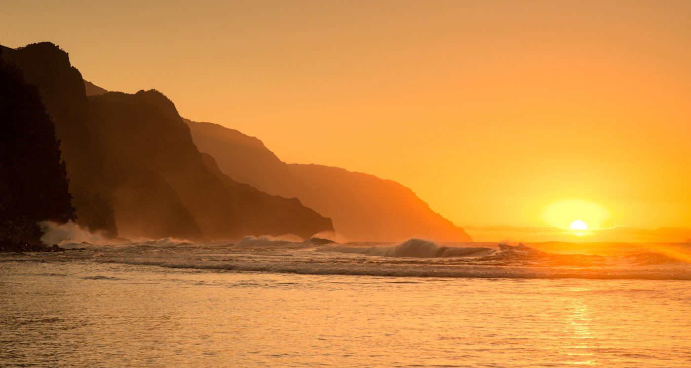 Ke'e Beach Sunset