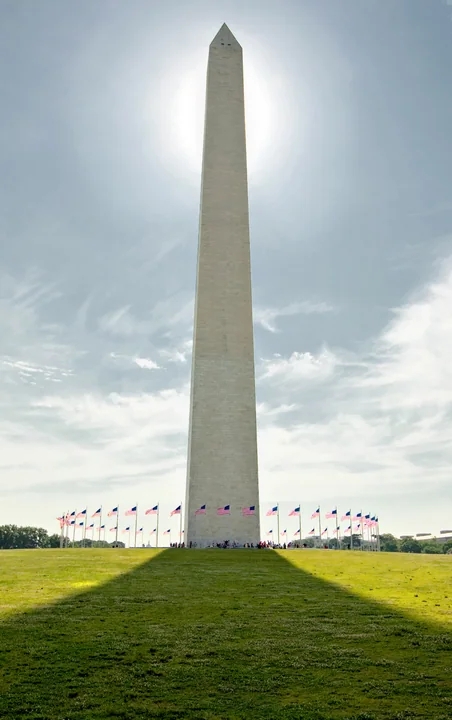 Sunlight behind the Monument — Washington, D.C.