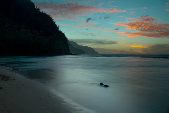 Keʻe Beach in Blue — Kauaʻi, Hawaii