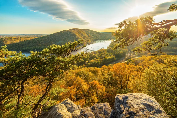 Autumn above the River — Maryland, USA