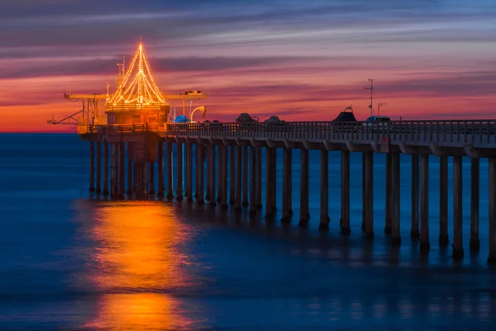 Scripps Pier After Sunset — California, USA