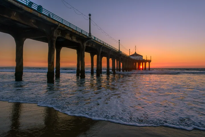 Manhattan Beach at Dusk — California, USA