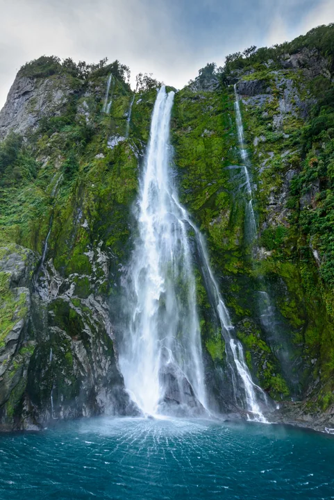Milford Sound Waterfall — South Island, New Zealand