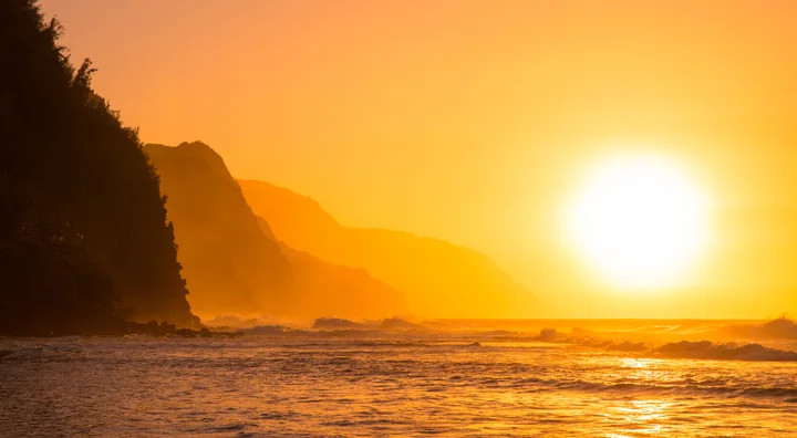 Keʻe Beach Sunset — Kauaʻi, Hawaii