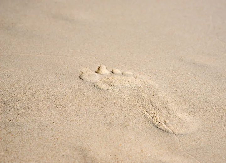 Footprints in the Sand — Aruba