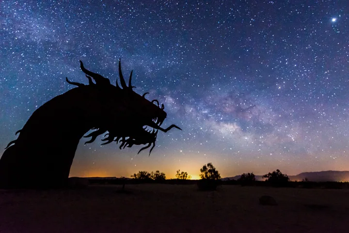 Desert Dragon beneath the Milky Way — California, USA