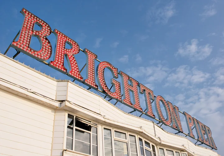 Brighton Pier Sign — England