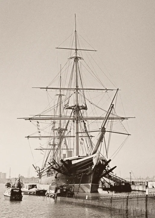 A Tall Ship in Portsmouth — England