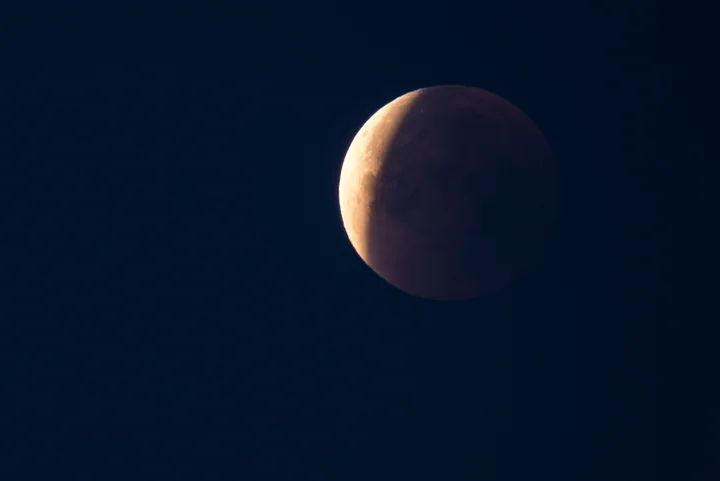 Moon in Shadow — The night sky